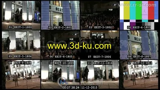 现代摄像机视频监控展示幻灯片AE模板 Videohive Security Monitor 146530的图片3