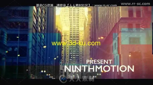 美丽幻灯片信号故障效果照片展示相册动画AE模板 Videohive Glitch Opener 20314010的图片1