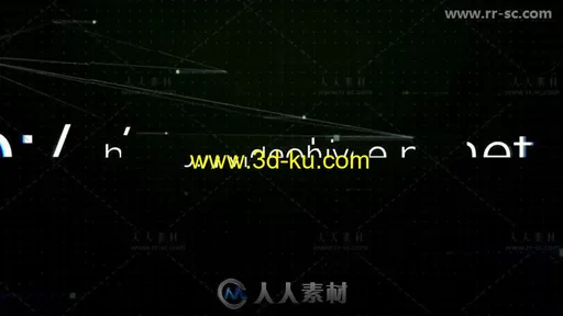 高科技故障效果标志展示Logo演绎AE模板 Videohive Hi-Tech Glitch Logo Reveal 11的图片1