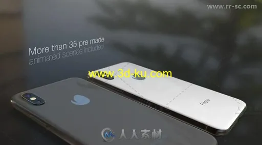 iPhone X三维手机场景APP应用程序展示产品宣传视频包装AE模板 Videohive Phone X的图片3