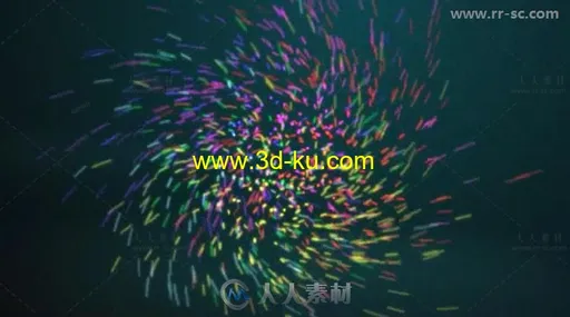 美丽多彩粒子汇聚标志展示Logo演绎AE模板 Videohive Logo Formation 19422035的图片2