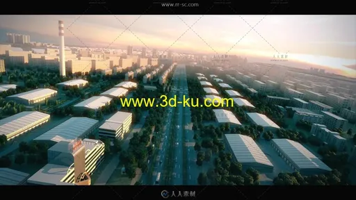 杭州城市规划3D模型演示形象宣传片实拍视频素材的图片3