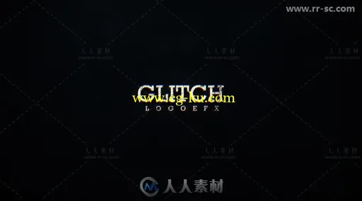 独特个性信号损坏故障标志展示Logo演绎AE模板 Videohive Glitch logo 19910641的图片2