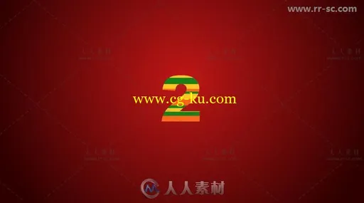 简单的新春倒计时形状标志动画Logo演绎AE模板 Videohive Simple Countdown Shape的图片3