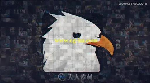 创意简洁马赛克照片聚集标志展示Logo演绎AE模板 Videohive Simple Mosaic Logo 20的图片2