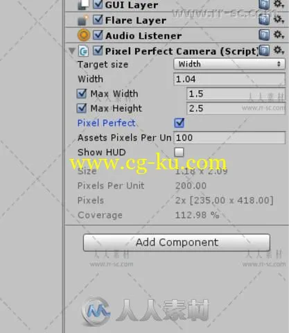 完美像素相机脚本Unity素材资源的图片3