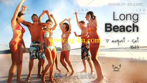 夏季海边旅游度假故障幻灯片相册动画AE模板 Videohive Summer Slideshow 2728297的图片2