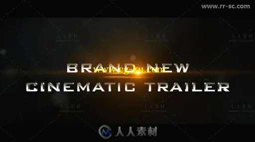 史诗三维金属质感文字标志电影预告片视频包装AE模板 Videohive Cinematic Traile的图片2