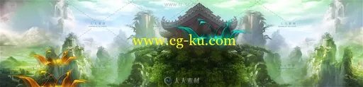 古代梦幻虚拟游戏场景视频素材的图片2