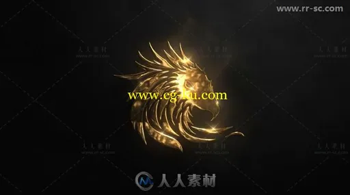 豪华神奇粒子上升聚合标志展示Logo演绎AE模板 Videohive Luxury Particle Logo 20的图片1