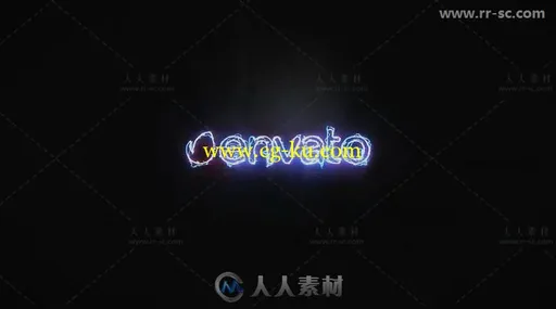 信号失真故障效果能源标志展示Logo演绎AE模板 Videohive Glitch Energy Logo的图片3