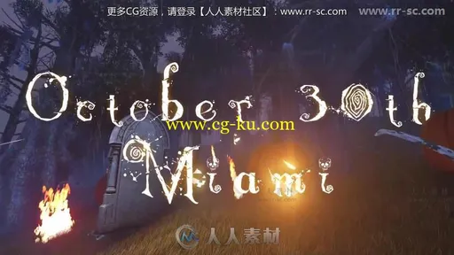 恐怖简单的万圣节开场视频包装AE模板 Videohive Halloween Intro 18496541的图片1