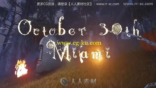 恐怖简单的万圣节开场视频包装AE模板 Videohive Halloween Intro 18496541的图片2