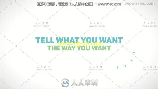 现代简单的弹性文字滑动动画展示AE模板  Videohive Easy Sliding Text 20526604的图片1