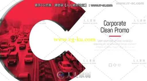 时尚信号损坏故障文字遮罩效果公司推广视频包装AE模板 Videohive Glitch Corp的图片1