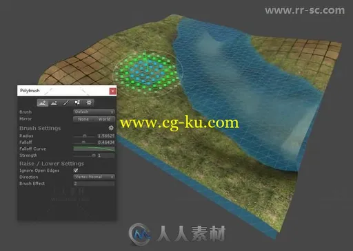 详细的网格地形建模编辑器扩充Unity素材资源的图片3