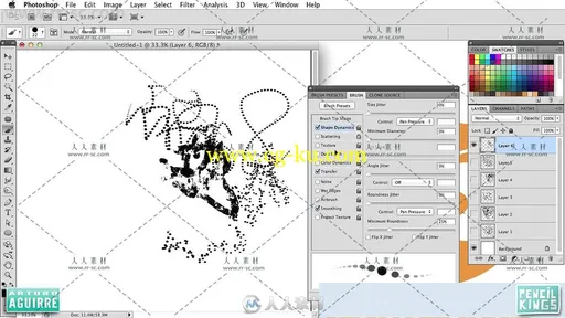 数字绘画中PS笔刷技术应用训练视频教程的图片3