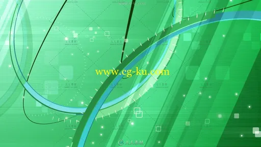 38组绿色科技线条粒子背景视频素材的图片1