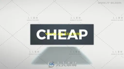 干净的3D立方体旋转标志展示Logo演绎AE模板的图片2