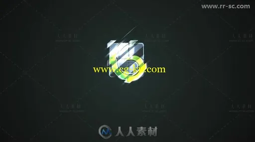 快速强大耀眼能量闪闪发光标志展示Logo演绎AE模板的图片3