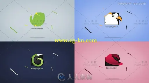 液体流体变形标志展示Logo演绎AE模板的图片3