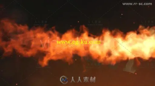 火龙形状火焰飞舞标志展示Logo演绎AE模板的图片3