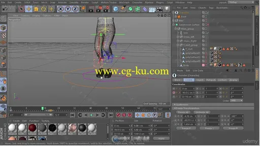 C4D卡通角色骨骼动画技术训练视频教程的图片8
