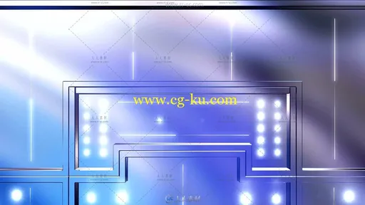 炫光隧道动画舞台科技背景视频素材的图片1