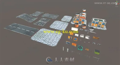 模块化环境包3D模型Unity游戏素材资源的图片2