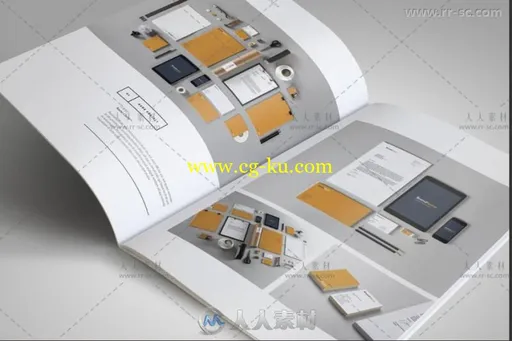 简约的平面设计作品集手册indesign排版模板的图片2