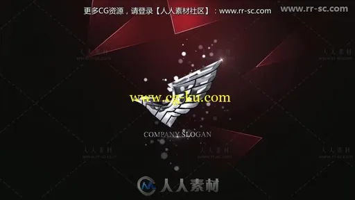 优雅梦幻朦胧背景粒子光斑闪烁标志展示Logo演绎AE模板的图片1