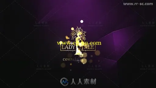 优雅梦幻朦胧背景粒子光斑闪烁标志展示Logo演绎AE模板的图片3