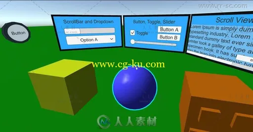 移动VR交互包GUI脚本Unity游戏素材资源的图片1