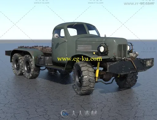 现代大型军事运输卡车3D模型合辑的图片2