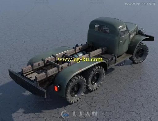 现代大型军事运输卡车3D模型合辑的图片3