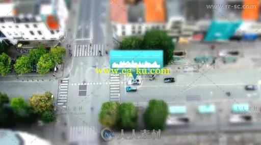 创意城市移轴摄影科技感数据展示幻灯片AE模板的图片2