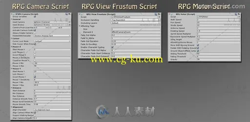 RPG相机和控制器相机脚本Unity游戏素材资源的图片1