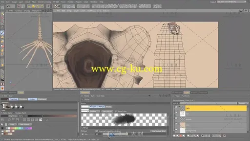 C4D异形抱脸虫建模动画完整实例制作视频教程的图片4