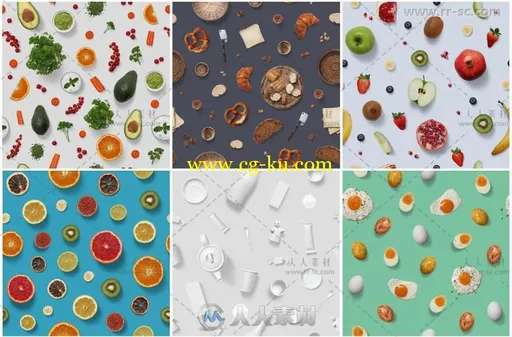10款完美独特的食物图案艺术特效PS动作的图片2