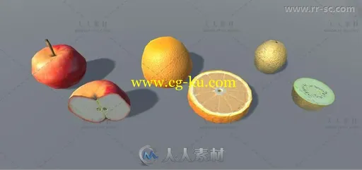 现实的水果包食品道具3D模型Unity游戏素材资源的图片1