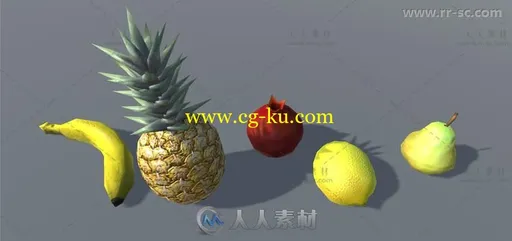 现实的水果包食品道具3D模型Unity游戏素材资源的图片2