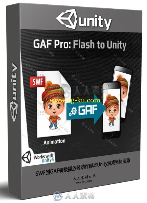 SWF到GAF转换播放器动作脚本Unity游戏素材资源的图片1