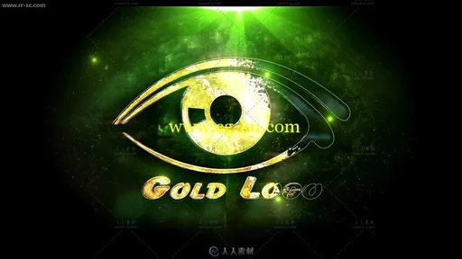 5种不同风格颜色黄金显现Logo演绎动画AE模版的图片2