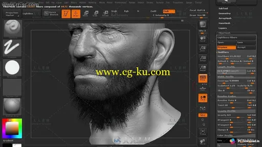 Zbrush精细人脸塑造实例训练视频教程第三季的图片3