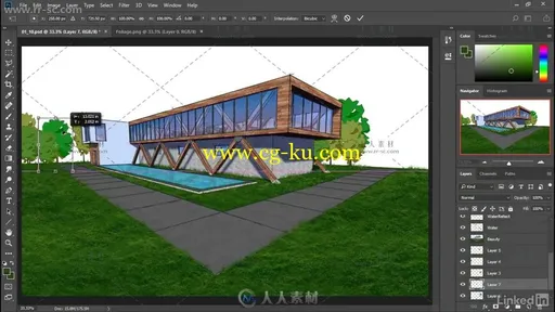 从SketchUp到PS把3D模型转化为表现力概念图视频教程的图片2