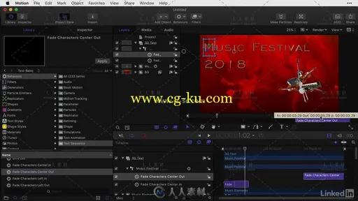 Final Cut Pro X标题动画实例制作视频教程的图片3