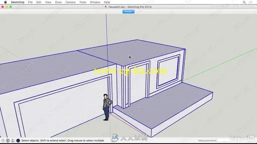 SketchUp从照片来制作建筑外景设计视频教程的图片3