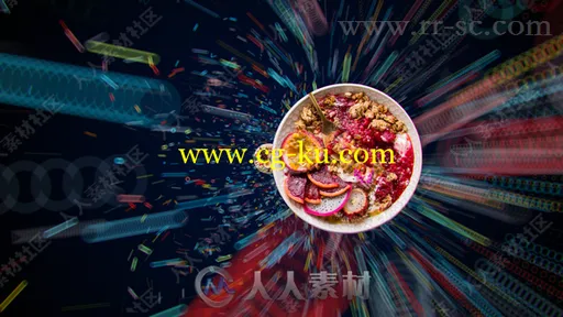 4K高清饭店餐厅食物食品宣传展示动画AE模版的图片1