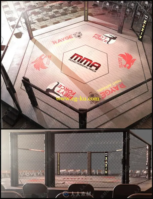 MMA自由搏击角色场景动作姿势等3D模型合集的图片18