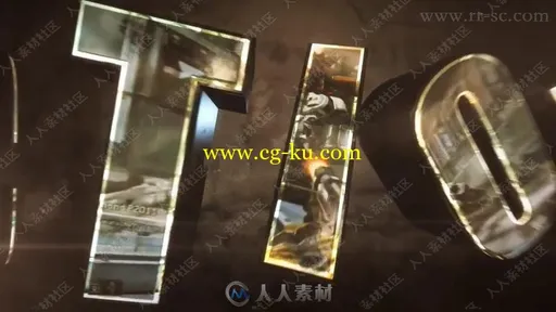 超酷动作影片风格Logo演绎动画AE模版的图片3